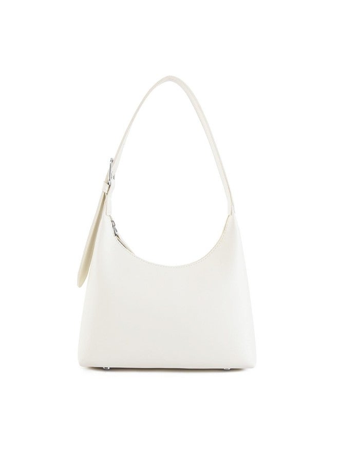 SANTORINI Alpha hobo sholder bag | Small shoulder handbag for women Party, dinner, casual, formal wear handbag. (White) - Image 1